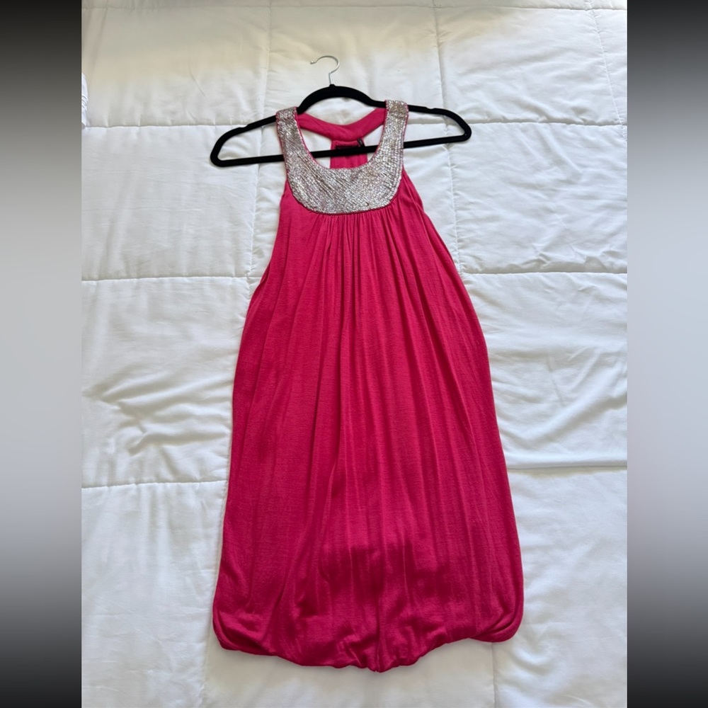 GUESS embellished lala racer back dress